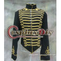 Hot sale custom made Cheap black military jacket cosplay costume halloween costume